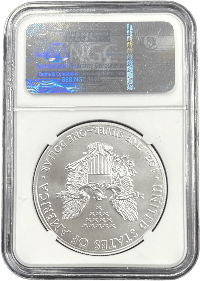 2015 SILVER EAGLE FIRST RELEASES NGC MS 70 USA REF - 2 - NGC SILVER COINS - Cambridgeshire Coins