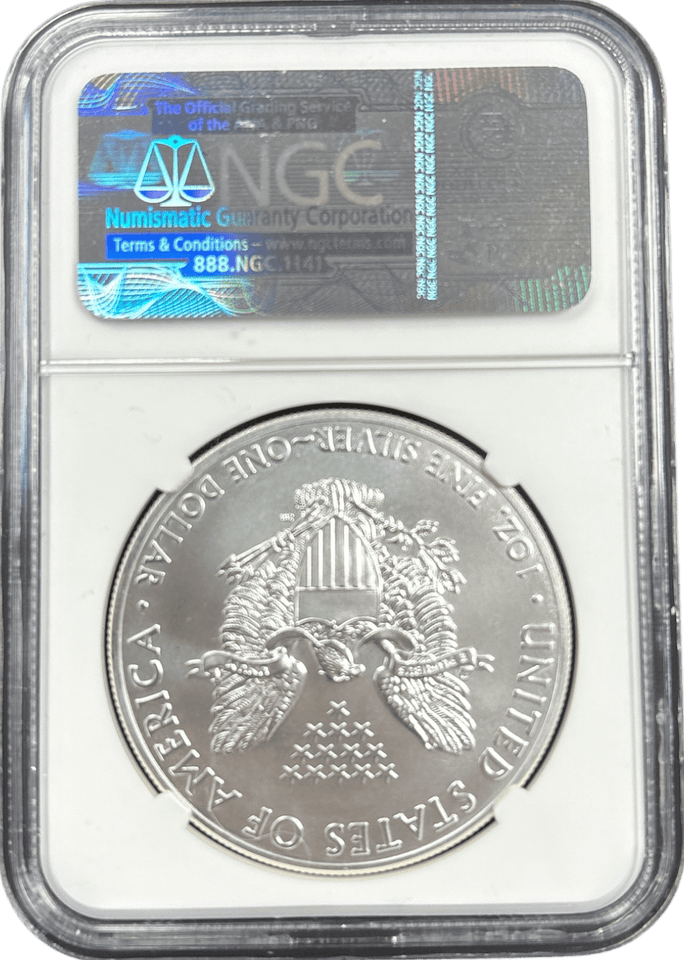 2015 SILVER EAGLE FIRST RELEASES NGC MS 70 USA REF - 3 - NGC SILVER COINS - Cambridgeshire Coins