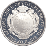 2015 SILVER FIVE POUNDS BIRTH OF PRINCESS CHARLOTTE - WORLD COINS - Cambridgeshire Coins