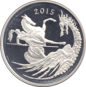 2015 SILVER FIVE POUNDS - WORLD COINS - Cambridgeshire Coins