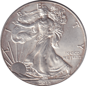 2015 SILVER LIBERTY DOLLAR USA - SILVER WORLD COINS - Cambridgeshire Coins