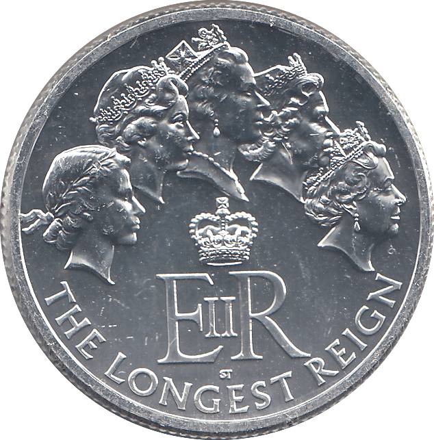 2015 SILVER LONGEST REIGN TWENTY POUNDS - SILVER WORLD COINS - Cambridgeshire Coins