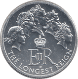 2015 SILVER LONGEST REIGN TWENTY POUNDS - SILVER WORLD COINS - Cambridgeshire Coins