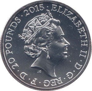 2015 SILVER LONGEST REIGN TWENTY POUNDS - WORLD COINS - Cambridgeshire Coins