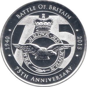 2015 SILVER PLATE 75th ANNIVERSARY RAF MEDALLION - MEDALS & MEDALLIONS - Cambridgeshire Coins