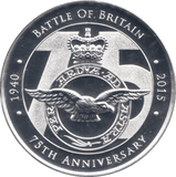 2015 SILVER PLATE 75th ANNIVERSARY RAF MEDALLION - MEDALS & MEDALLIONS - Cambridgeshire Coins
