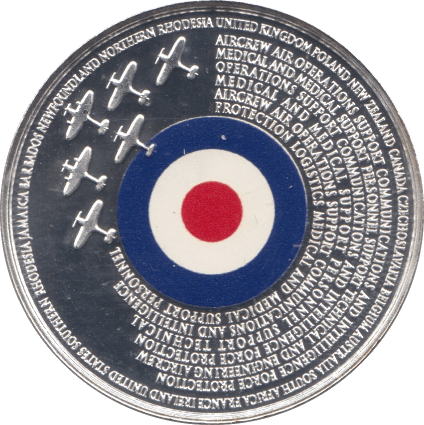 2015 SILVER PLATE 75th ANNIVERSARY RAF MEDALLION - MEDALS & MEDALLIONS - Cambridgeshire Coins