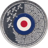 2015 SILVER PLATE 75th ANNIVERSARY RAF MEDALLION - MEDALS & MEDALLIONS - Cambridgeshire Coins