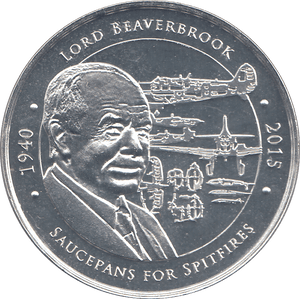 2015 SILVER PLATED BATTLE OF BRITAIN 75TH ANNIVERSARY ( PROOF ) - SILVER WORLD COINS - Cambridgeshire Coins