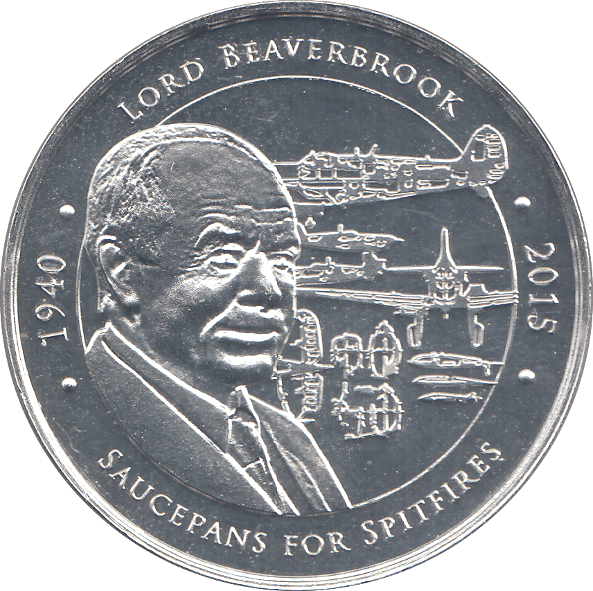 2015 SILVER PLATED BATTLE OF BRITAIN 75TH ANNIVERSARY ( PROOF ) - SILVER WORLD COINS - Cambridgeshire Coins