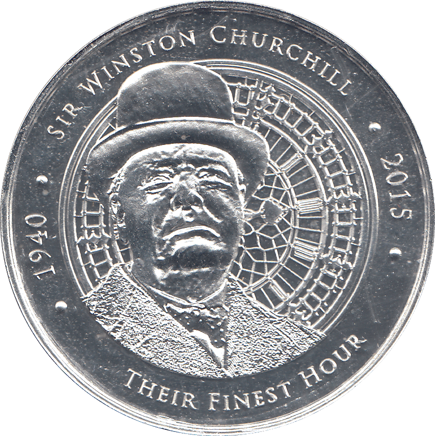 2015 SILVER PLATED BATTLE OF BRITAIN 75TH ANNIVERSARY ( PROOF ) - SILVER WORLD COINS - Cambridgeshire Coins