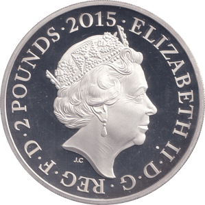 2015 SILVER PROOF £2 BATTLE OF WATERLOO - SILVER WORLD COINS - Cambridgeshire Coins