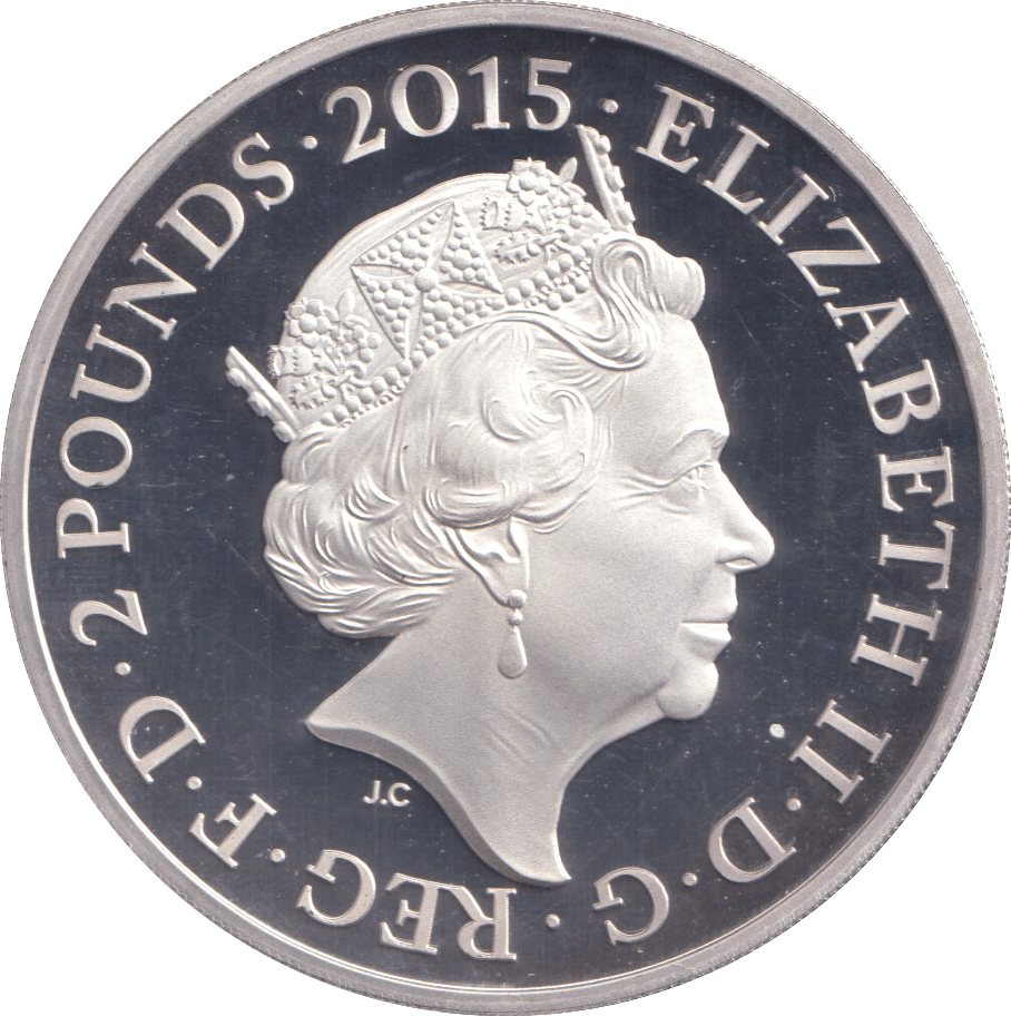 2015 SILVER PROOF £2 BATTLE OF WATERLOO - SILVER WORLD COINS - Cambridgeshire Coins