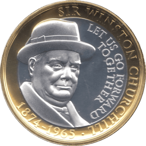 2015 SILVER PROOF £2 GIBRALTAR CHURCHILL FORWARD - SILVER WORLD COINS - Cambridgeshire Coins
