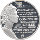 2015 SILVER PROOF 5 POUNDS CORONATION OF THE QUEEN - WORLD COINS - Cambridgeshire Coins