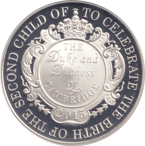 2015 SILVER PROOF £5 THE DUKE & DUCHESS OF CAMBRIDGE - £5 Silver Proof - Cambridgeshire Coins