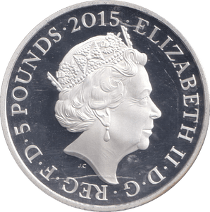 2015 SILVER PROOF FIVE POUND THE FIRST WORLD WAR GALLIPOLI - SILVER WORLD COINS - Cambridgeshire Coins