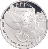 2015 SILVER PROOF FIVE POUND THE FIRST WORLD WAR - SILVER WORLD COINS - Cambridgeshire Coins