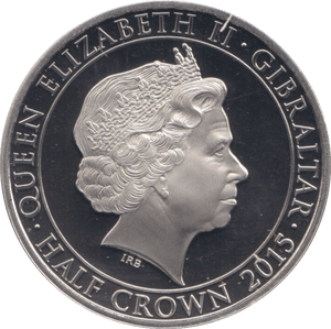 2015 SILVER PROOF HALFCROWN GIBRALTAR CHURCHILL SURRENDER - SILVER WORLD COINS - Cambridgeshire Coins