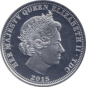 2015 SILVER PROOF ONE CROWN QUEEN ELIZABETH II SERVICE TO THE BRITISH EMPIRE - SILVER WORLD COINS - Cambridgeshire Coins
