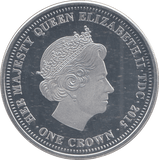 2015 SILVER PROOF ONE CROWN - Silver Proof - Cambridgeshire Coins