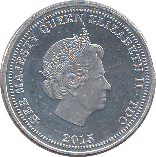 2015 SILVER PROOF ONE POUND TRISTAN DA CUNHA - SILVER WORLD COINS - Cambridgeshire Coins