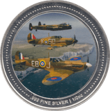 2015 SILVER PROOF SPITFIRE COMMEMORATIVE COIN .999 1/2 OZ - Silver Proof - Cambridgeshire Coins