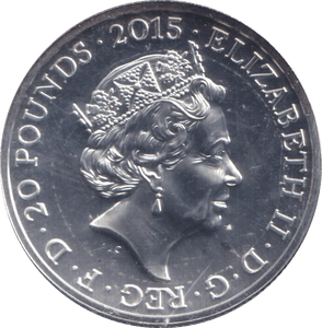 2015 SILVER TWENTY POUNDS ( BU ) - THE LONGEST REIGN - SILVER WORLD COINS - Cambridgeshire Coins