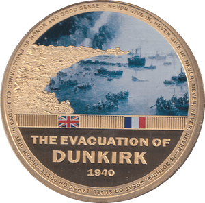 2015 THE EVACUATION OF DUNKIRK WE WILL ALWAYS REMEMBER - WORLD COINS - Cambridgeshire Coins
