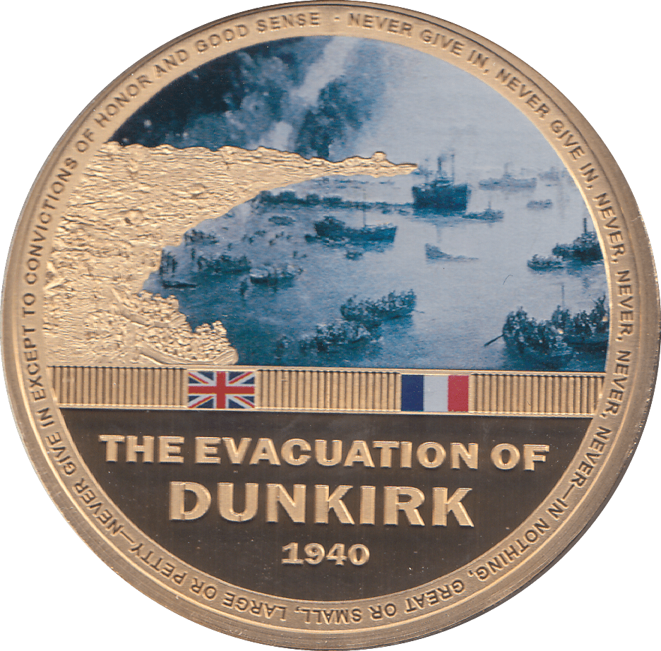 2015 THE EVACUATION OF DUNKIRK WE WILL ALWAYS REMEMBER - WORLD COINS - Cambridgeshire Coins