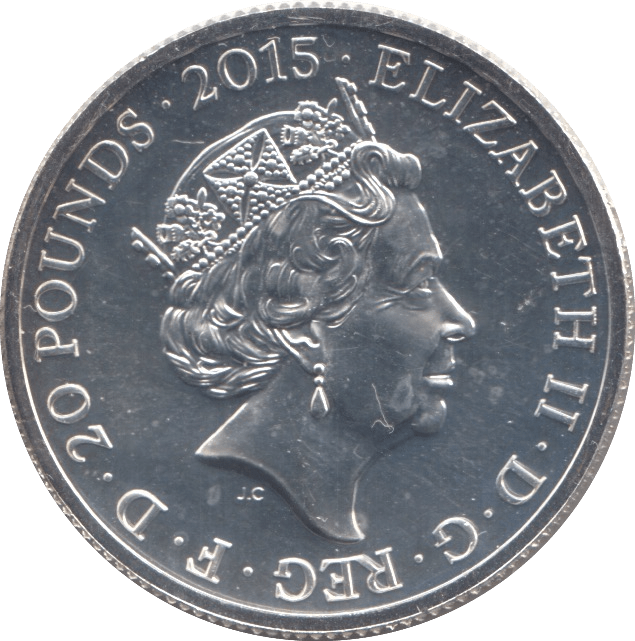 2015 THE LONGEST REIGN FINE SILVER £20 COIN - WORLD COINS - Cambridgeshire Coins