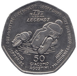 2015 TT FIFTY PENCE ISLE OF MAN - WORLD COINS - Cambridgeshire Coins