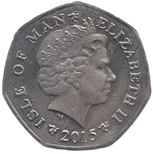 2015 TT FIFTY PENCE ISLE OF MAN - WORLD COINS - Cambridgeshire Coins