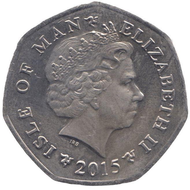 2015 TT FIFTY PENCE ISLE OF MAN - WORLD COINS - Cambridgeshire Coins