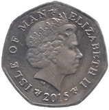 2015 TT FIFTY PENCE ISLE OF MAN - WORLD COINS - Cambridgeshire Coins