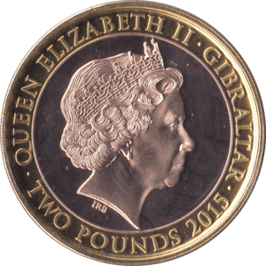 2015 TWO POUNDS SIR WINSTON CHURCHILL GIBRALTAR - WORLD COINS - Cambridgeshire Coins