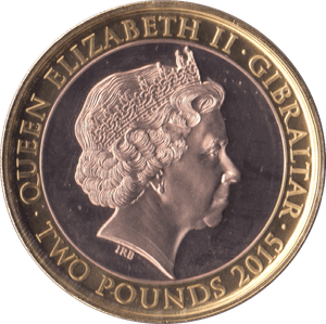 2015 TWO POUNDS SIR WINSTON CHURCHILL GIBRALTAR - WORLD COINS - Cambridgeshire Coins