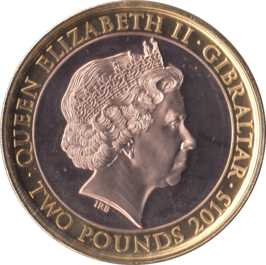 2015 TWO POUNDS SIR WINSTON CHURCHILL GIBRALTAR - WORLD COINS - Cambridgeshire Coins