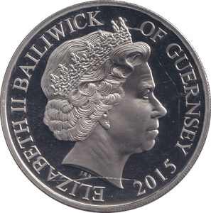 2015 VE - DAY £5 BAILIWICK OF GUERNSEY PROOF - WORLD COINS - Cambridgeshire Coins