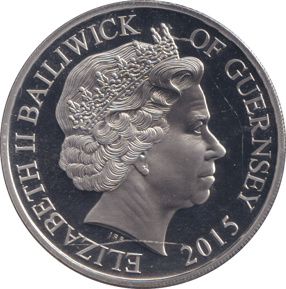 2015 VE - DAY £5 BAILIWICK OF GUERNSEY PROOF - WORLD COINS - Cambridgeshire Coins