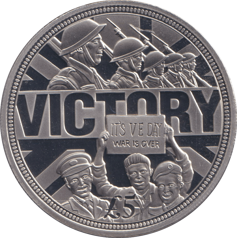 2015 VE - DAY £5 BAILIWICK OF GUERNSEY PROOF - WORLD COINS - Cambridgeshire Coins