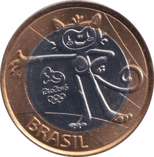 2016 1 REAL OLYMPIC MASCOT BRAZIL - WORLD COINS - Cambridgeshire Coins