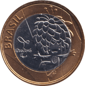 2016 1 REAL OLYMPIC MASCOT BRAZIL - WORLD COINS - Cambridgeshire Coins