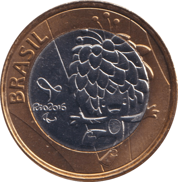 2016 1 REAL OLYMPIC MASCOT BRAZIL - WORLD COINS - Cambridgeshire Coins