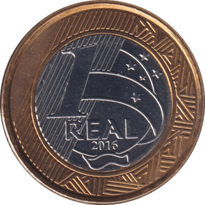 2016 1 REAL OLYMPIC SWIMMING BRAZIL - WORLD COINS - Cambridgeshire Coins