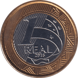 2016 1 REAL OLYMPIC SWIMMING BRAZIL - WORLD COINS - Cambridgeshire Coins