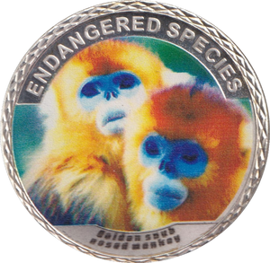 2016 100$ ENDANGERED SPECIES MONKEY MEDALLION WORLD ANIMAL PROTECTION - WORLD COINS - Cambridgeshire Coins