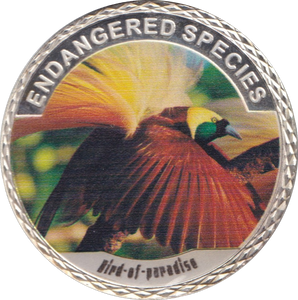 2016 100$ ENDANGERED SPECIES PARADISE BIRD MEDALLION WORLD ANIMAL PROTECTION - WORLD COINS - Cambridgeshire Coins