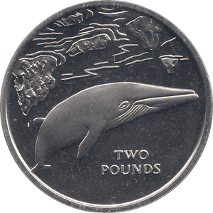 2016 2 POUNDS BLUE WHALE ( BU ) - WORLD COINS - Cambridgeshire Coins