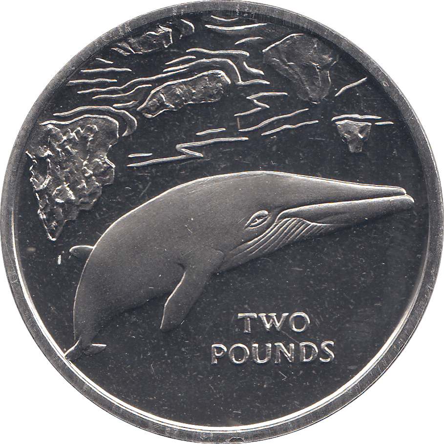 2016 2 POUNDS BLUE WHALE ( BU ) - WORLD COINS - Cambridgeshire Coins